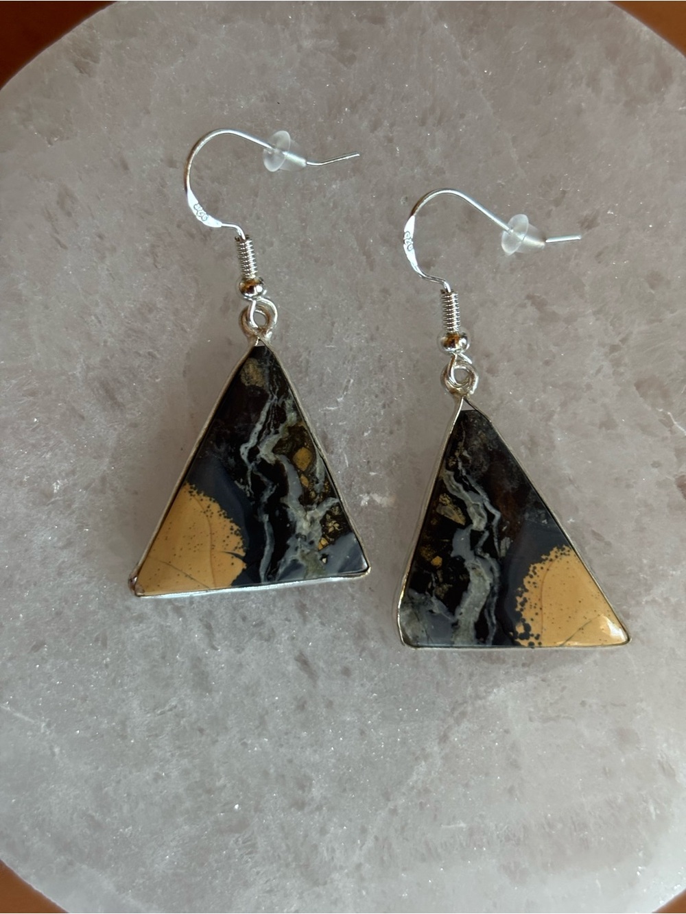 Maligano Jasper Crystal Earrings – Sterling Silver 925, Indonesian